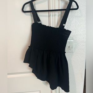 Cinq a sept asymmetrical hem tank top